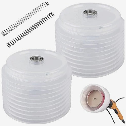 DUST COVER FOR DRILL RUBBER DUST CATCHER 2 PCS. metal