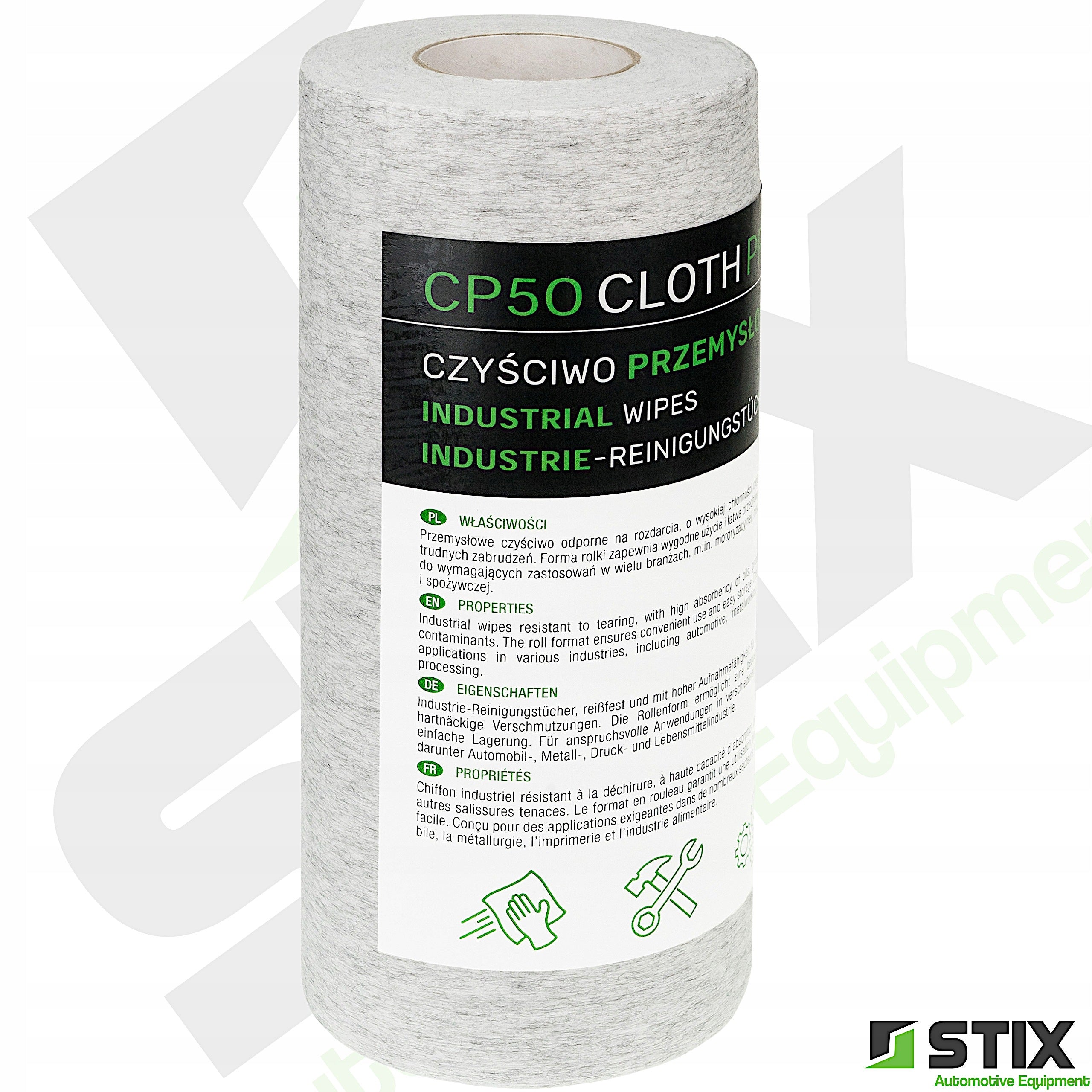 DUST-FREE CLEANER FOR GREASE REMOVAL OIL CLEANING TOOLS 50 pcs. STIX Packaging status original
