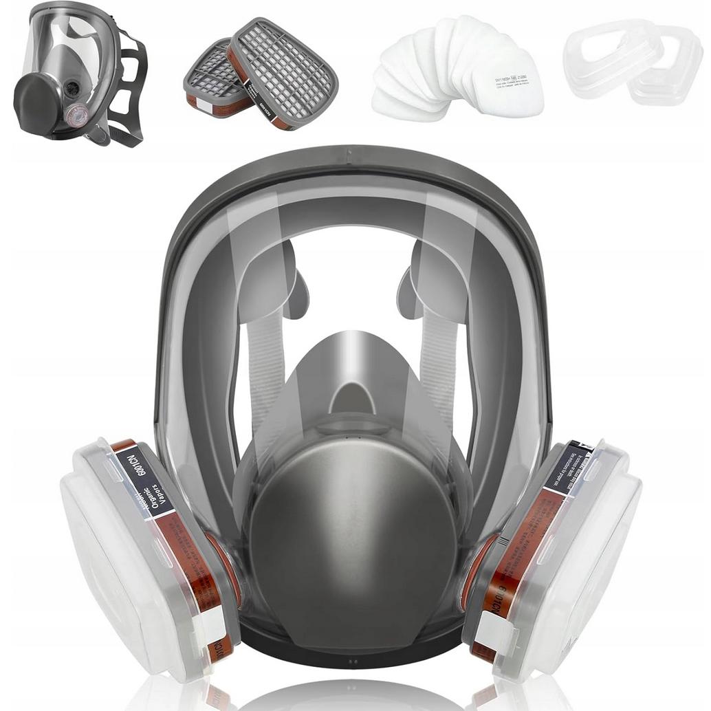 DUST MASK 6800 PROTECTIVE + 2 CARBON CARTRIDGES + 12 FILTERS