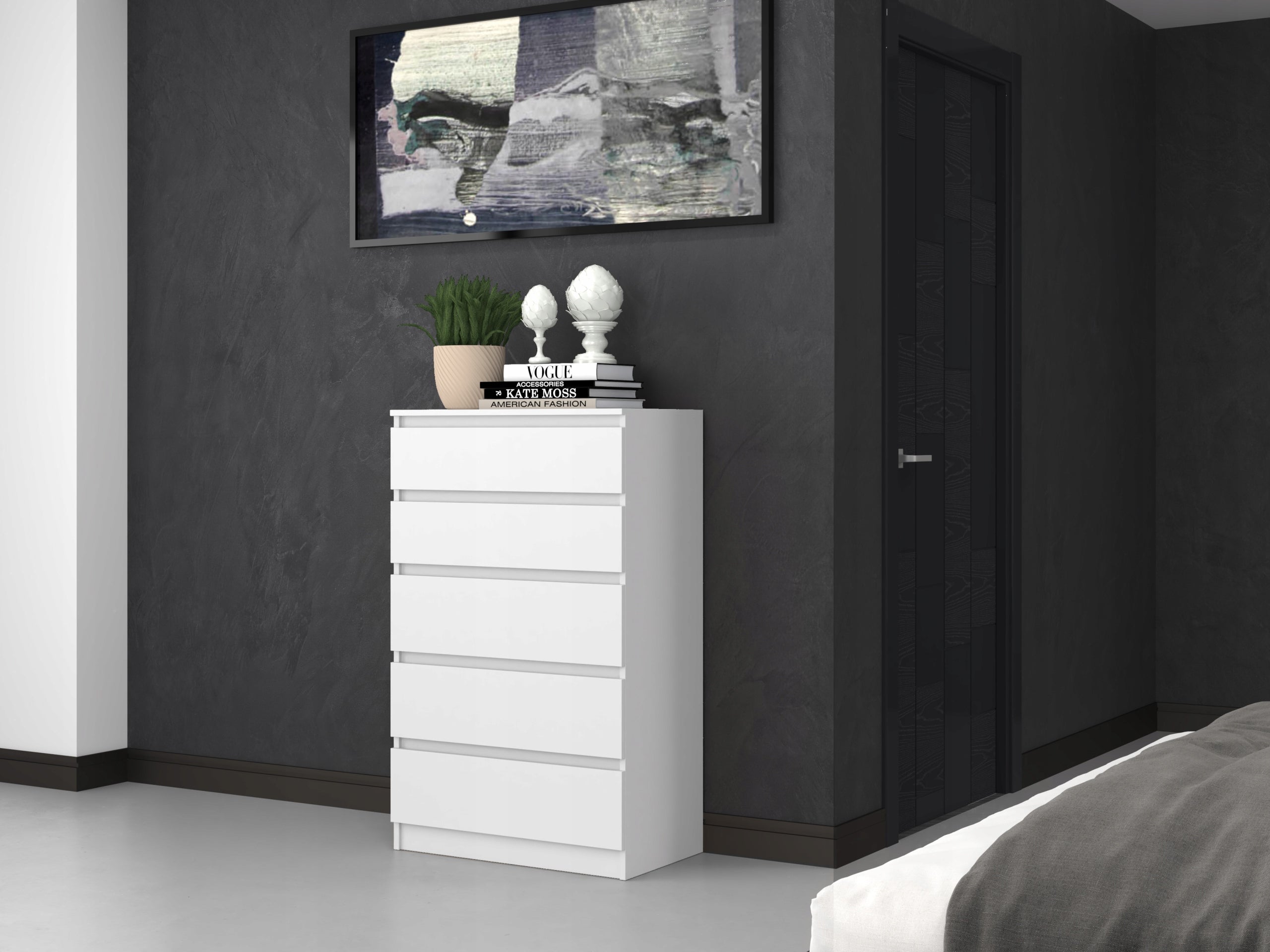 Kommode Malwa M5 70, weiß 