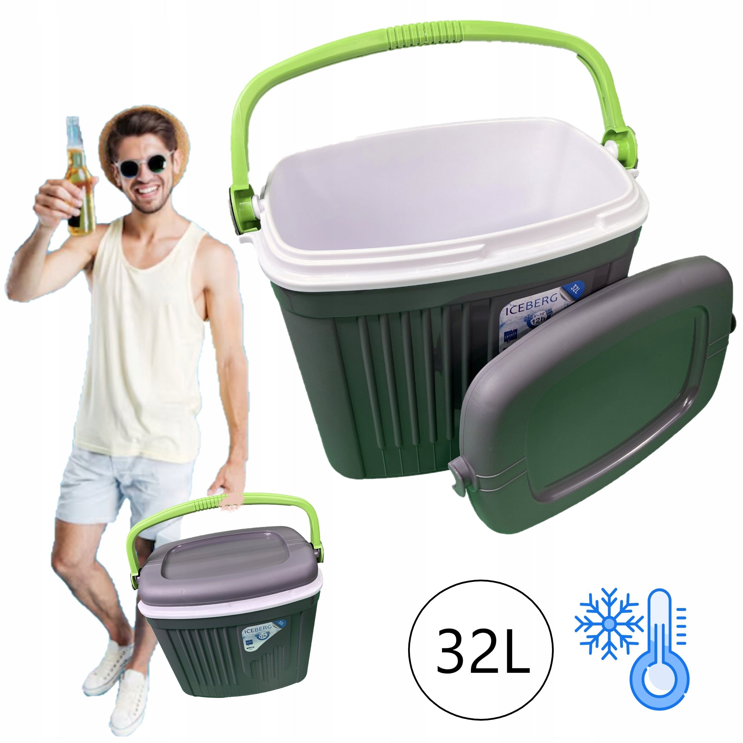 Kühltasche EDA Iceberg 6702793, 32 l, grau 