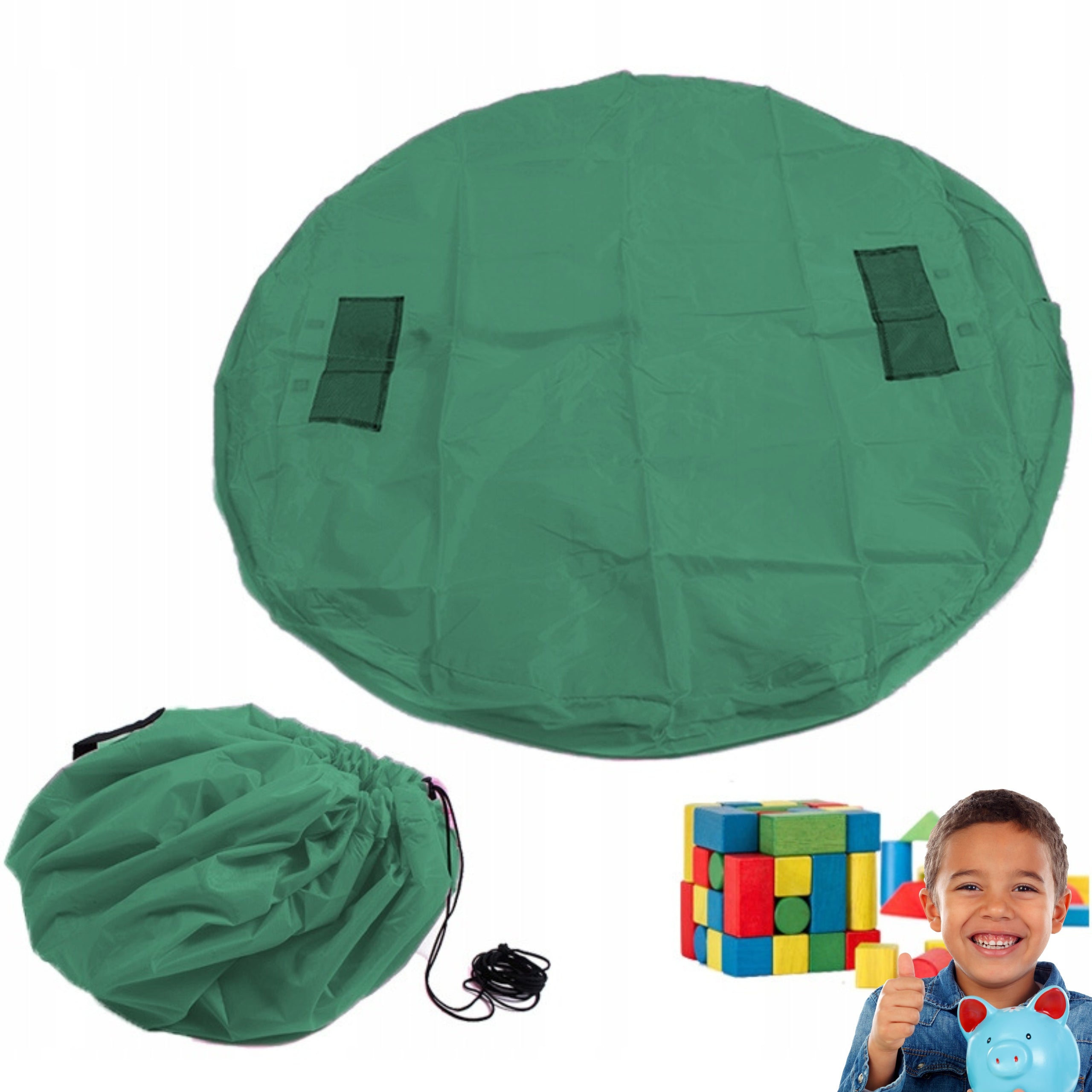 Tasche für Spielzeug, grün 