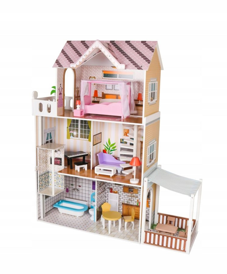 Medinis lėlių namelis Lean Toys Villa Marysia 16981