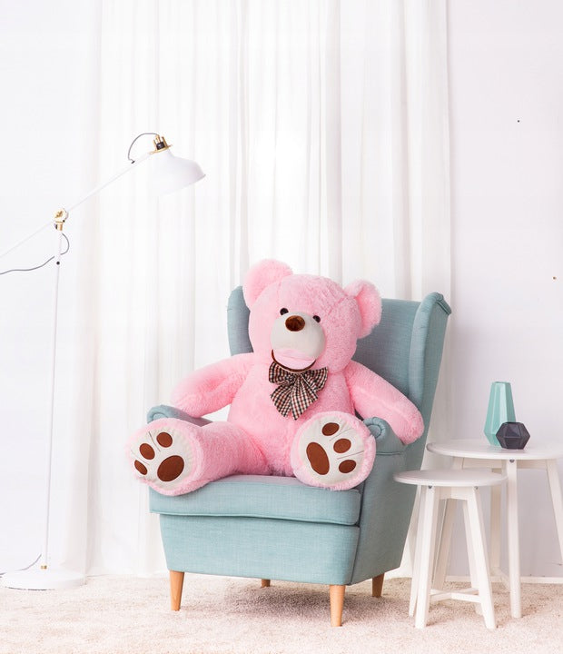 Didelis Pliušinis Meškiukas Bobo 130 Cm, Rožinis, Minkštas Žaislas
