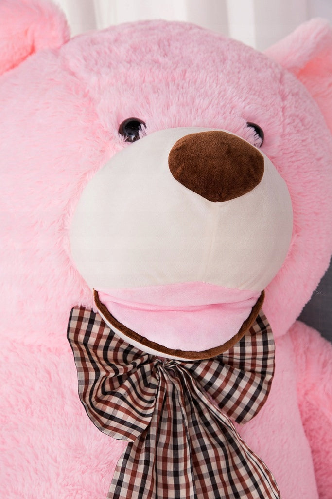 Didelis Pliušinis Meškiukas Bobo 130 Cm, Rožinis, Minkštas Žaislas
