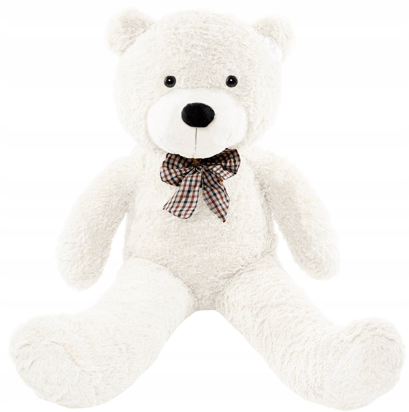 Großer Teddybär Popo 130 cm, weiß, Stofftier 