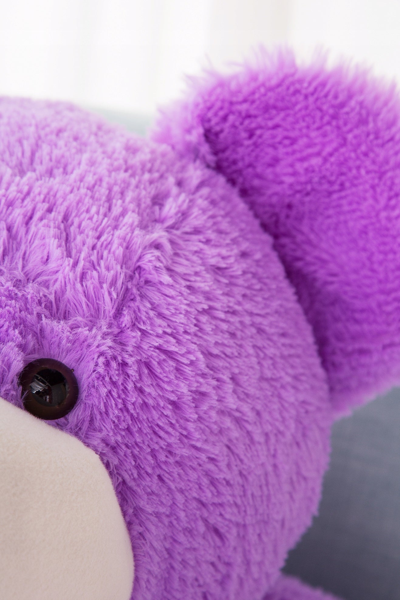 Großer Teddybär Bobo 160 cm, Lila, Stofftier 