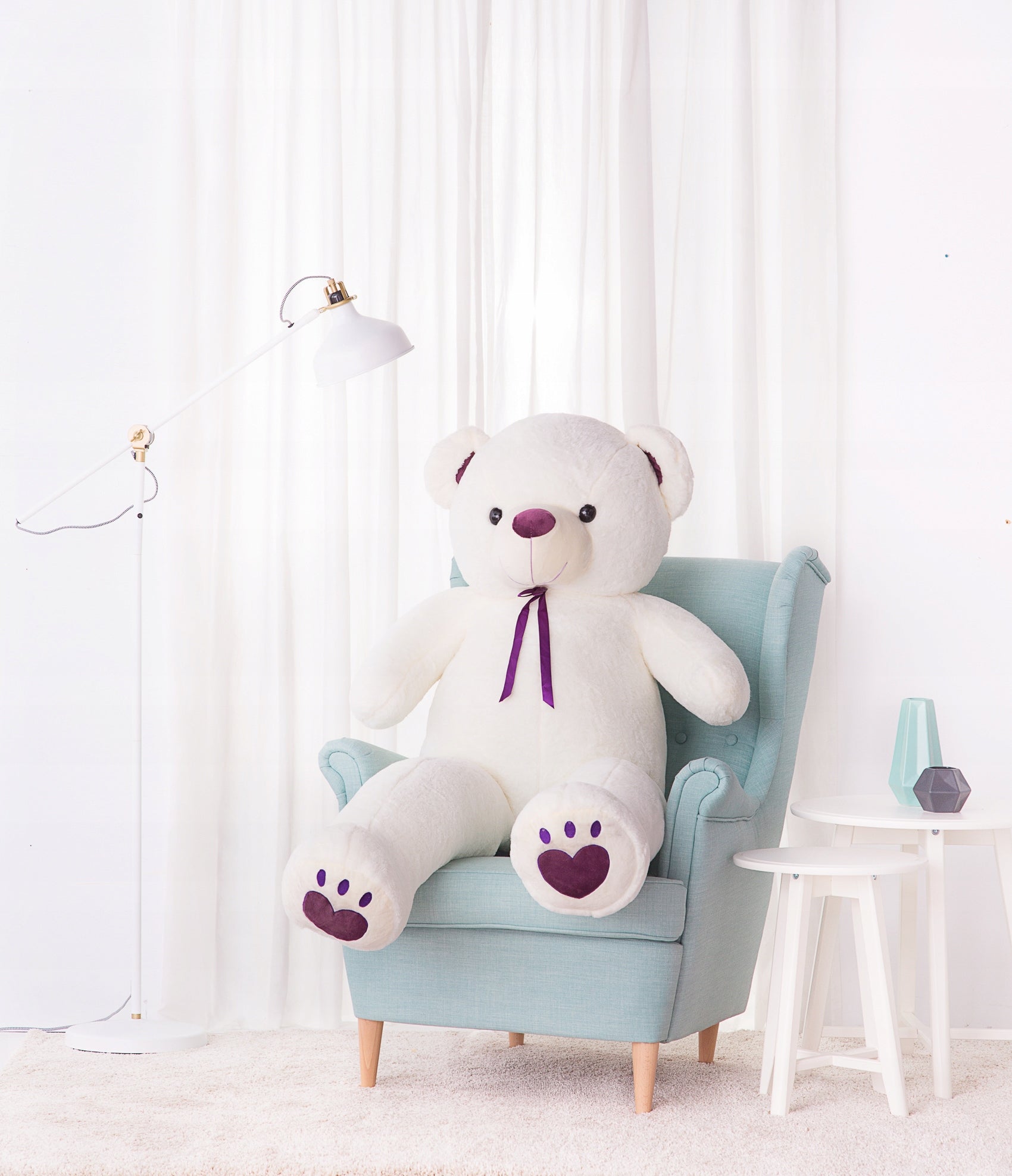 Großer Teddybär Toto 160 cm, hellbraun, Stofftier 