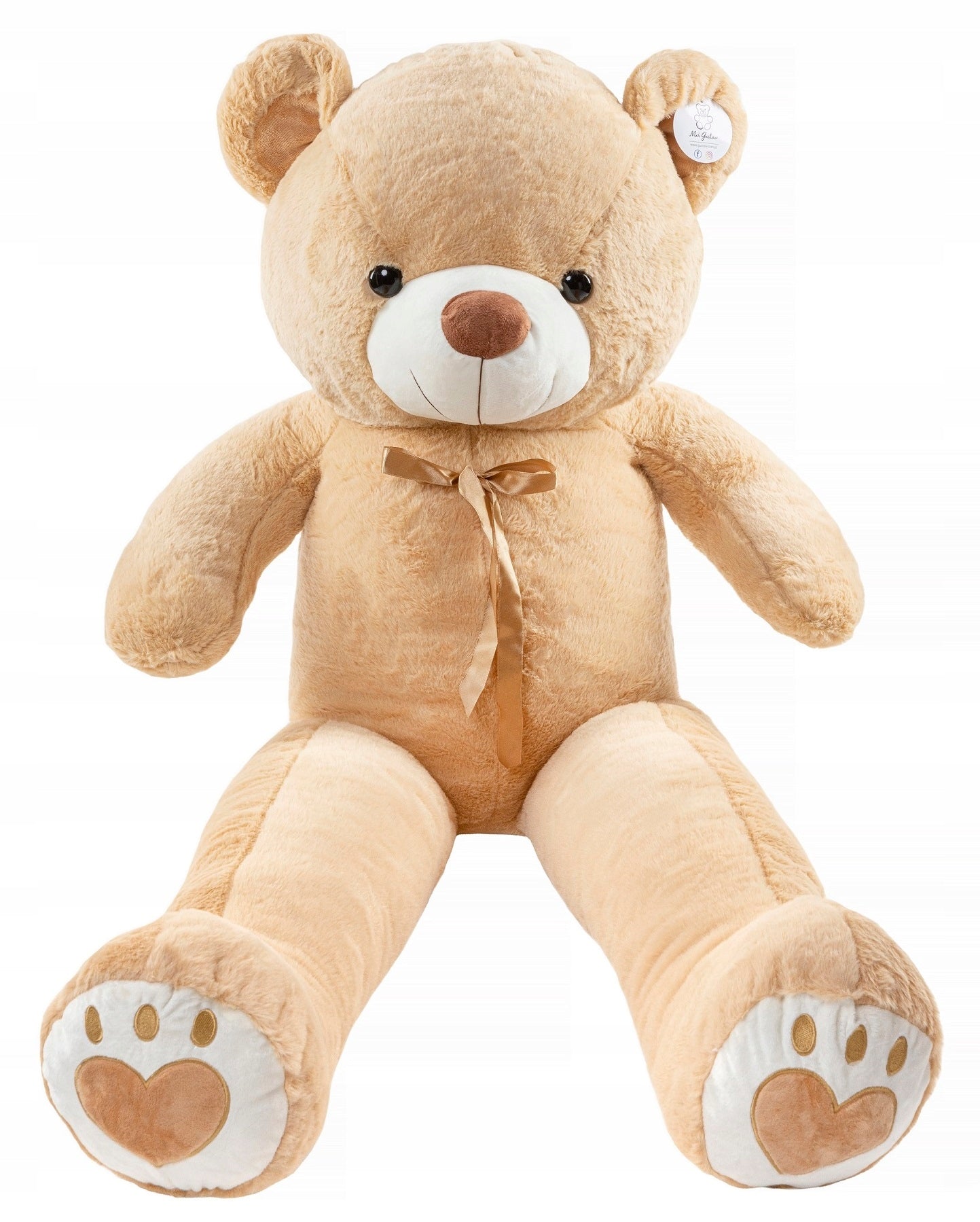 Großer Teddybär Toto 160 cm, hellbraun, Stofftier 