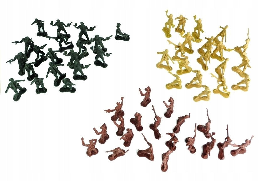 Großer Satz Militärfiguren, 71 d. 