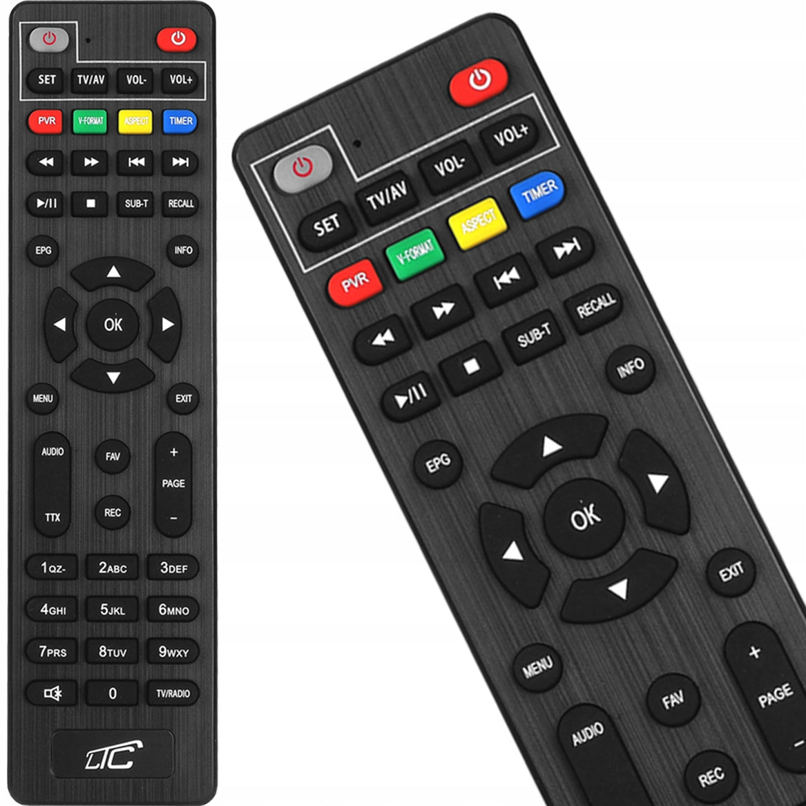 DVB-T2 and DVB-C TERRESTRIAL TV DECODER H.265 HEVC FULL HD USB HDMI REMOTE CONTROL Manufacturer code DVB507