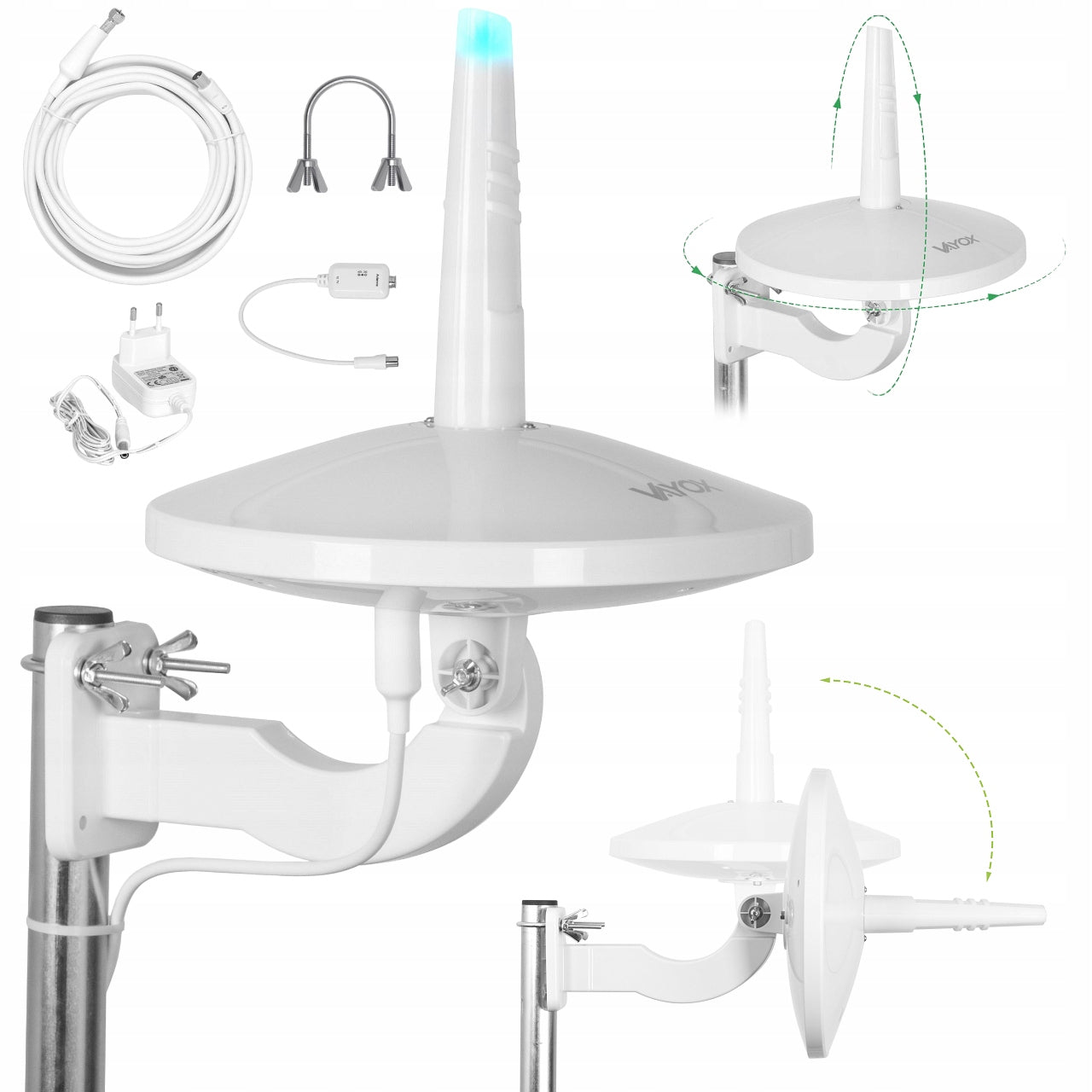 DVBT2 ANTENNA FOR TERRESTRIAL TV OMNIDIRECTIONAL COMBO VHF UHF 4K LTE Digital720 VAYOX