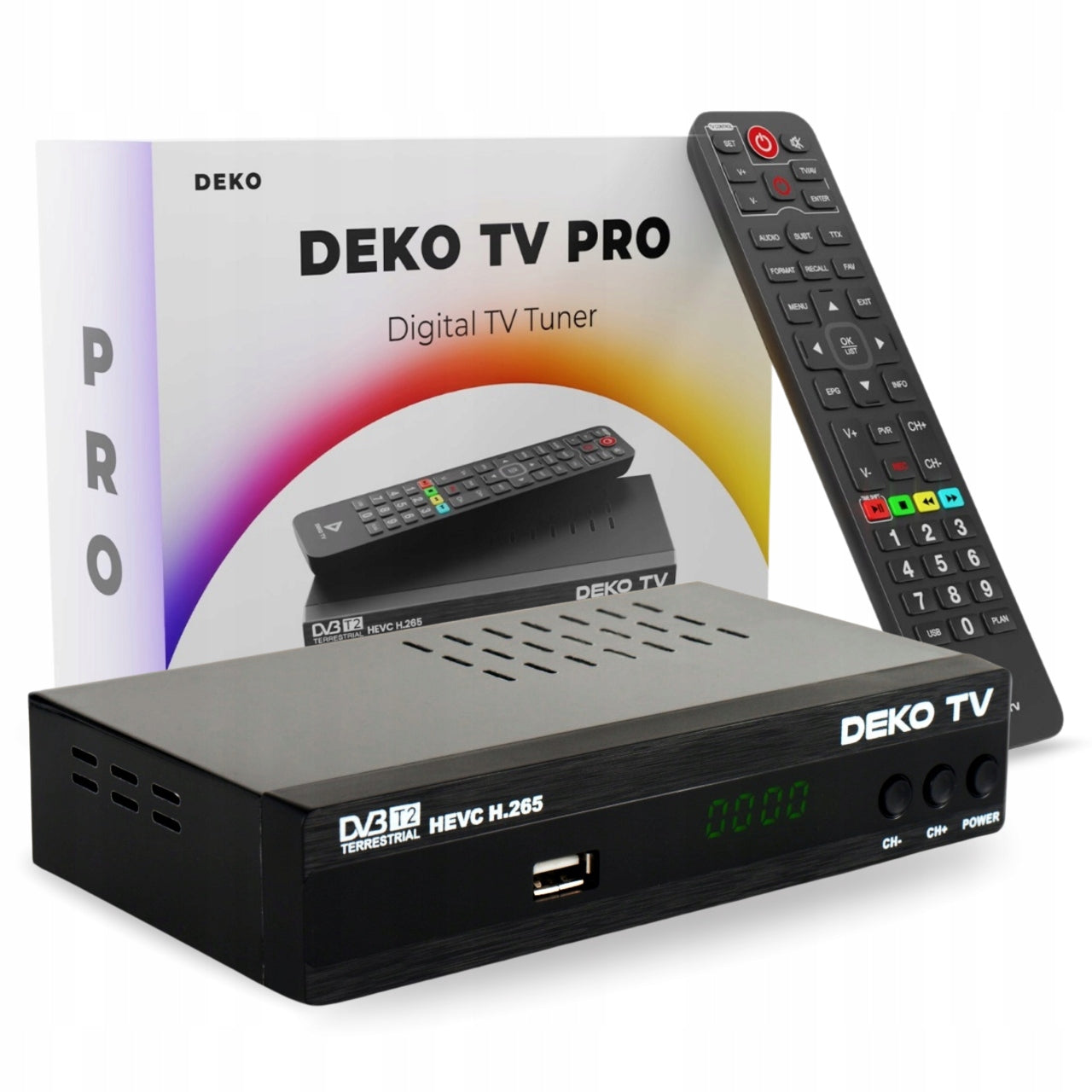 DVBT2 DekoTV PRO terrestrial TV DVB-T2 HEVC H.265 DEKO