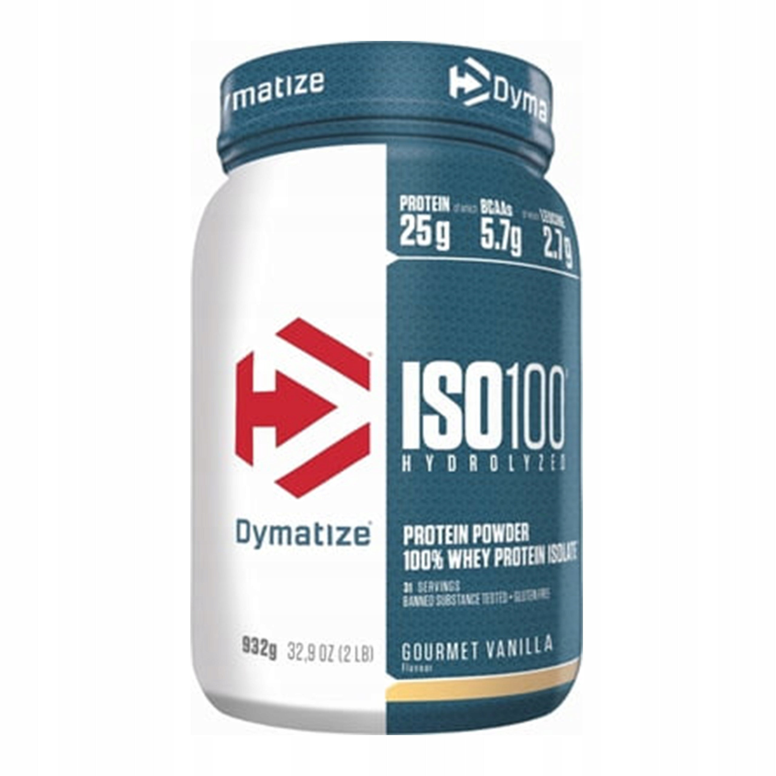 DYMATIZE ISO 100 932g Hydrolyzate Whey Protein Isolate BCAA Strength Mass
