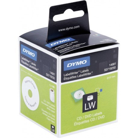 DYMO LABEL TAPE LW diameter 57mm S0719250 DVD Manufacturer Dymo