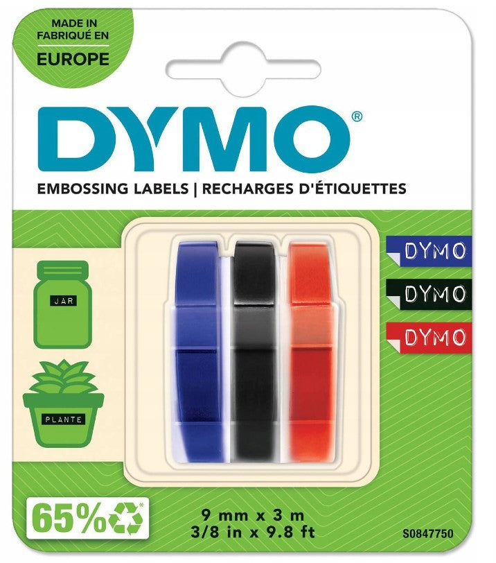 DYMO LABELING TAPES OMEGA EXTRUDER 3PCS