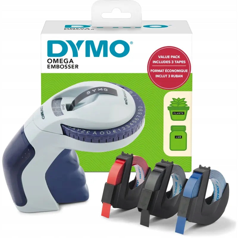 DYMO Omega typography and 3 I5 tapes