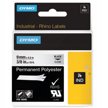 DYMO Rhino 18508 Polyester 9mm Genuine