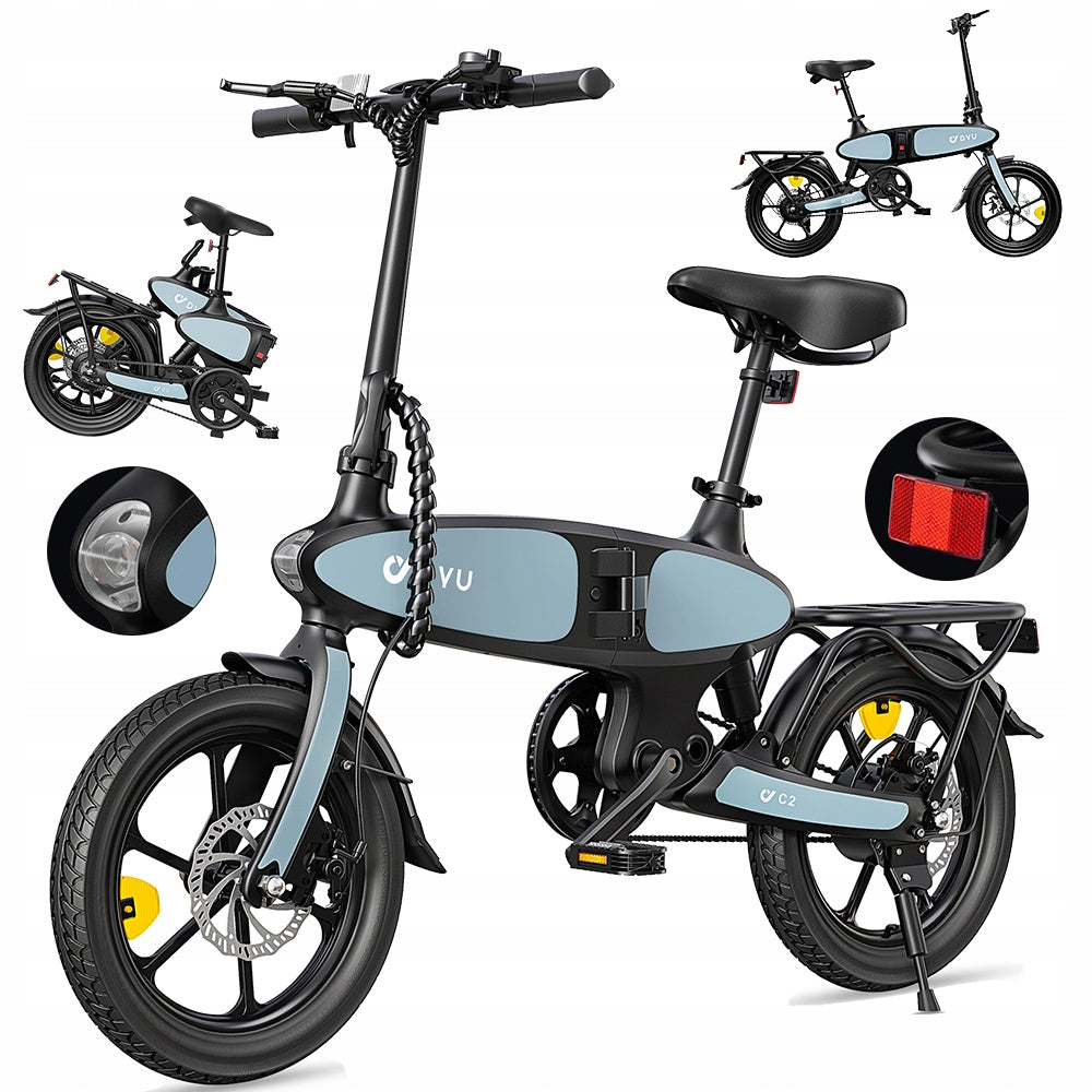 DYU C2 Folding Electric Vehicles 500W 48V 7.5Ah 25km/h 60km 16"