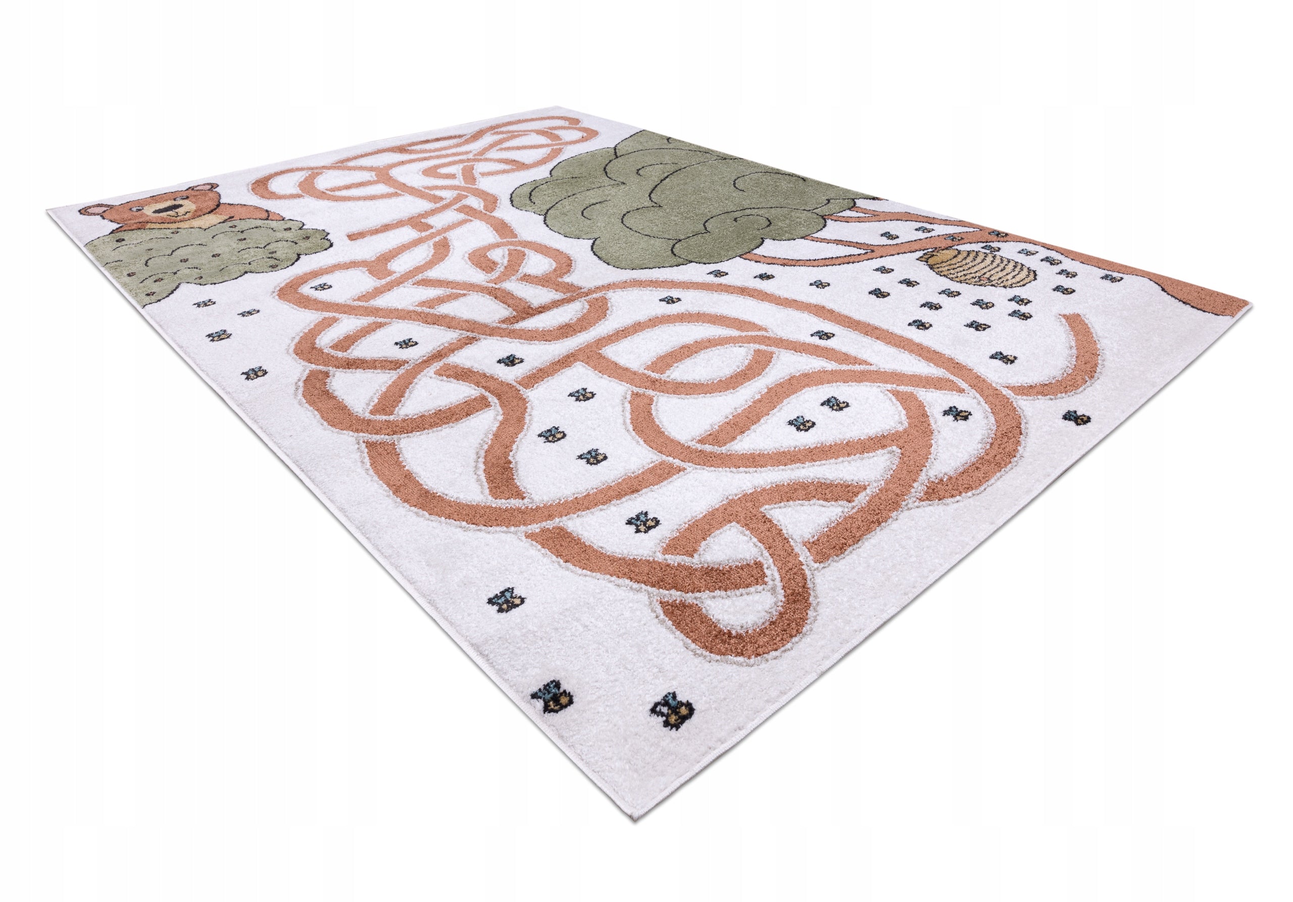 Lustiger Teppich Honig 140x190 cm 