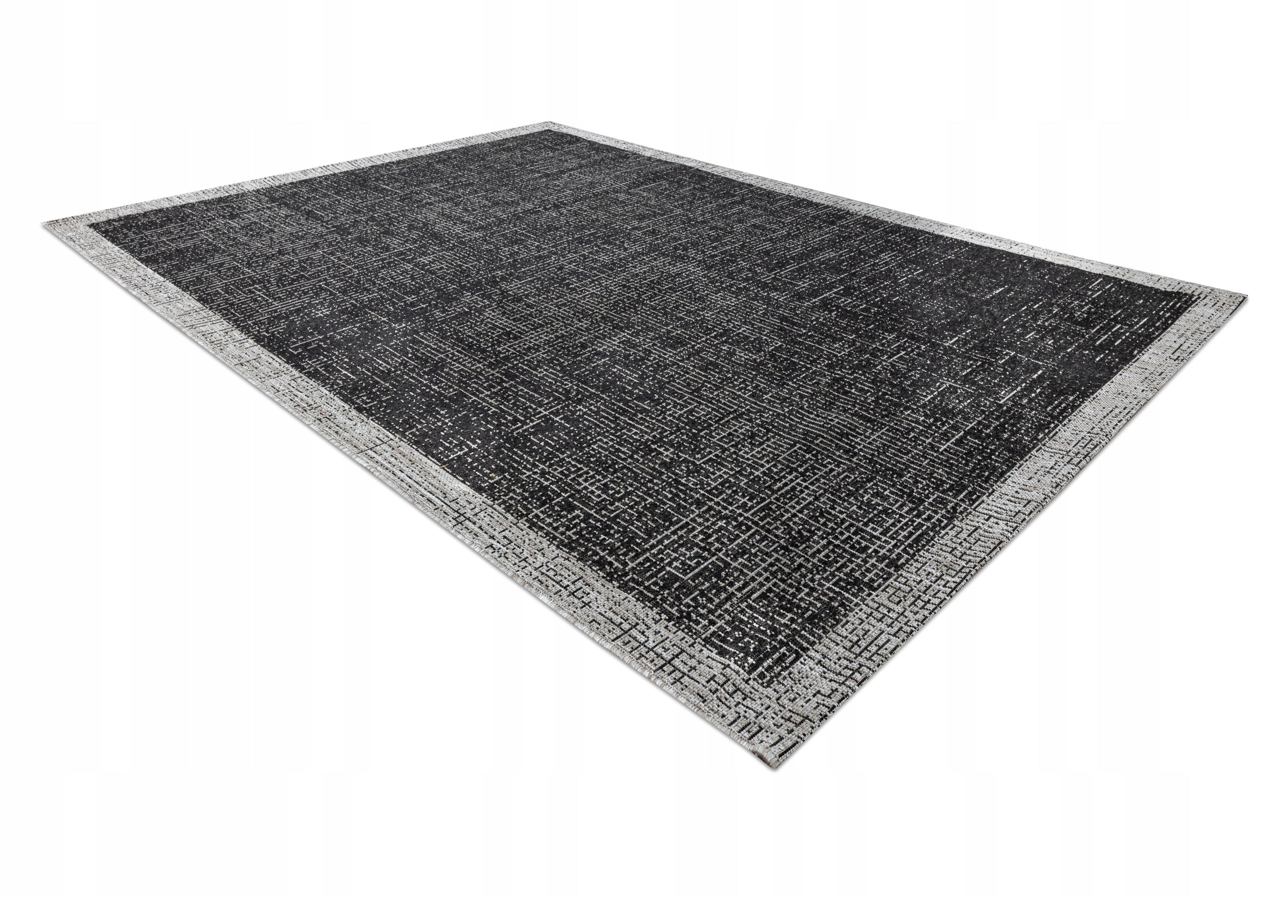 Teppich-Sisalschnur FLOORLUX 20401 Rahmen schwarz / silber 
