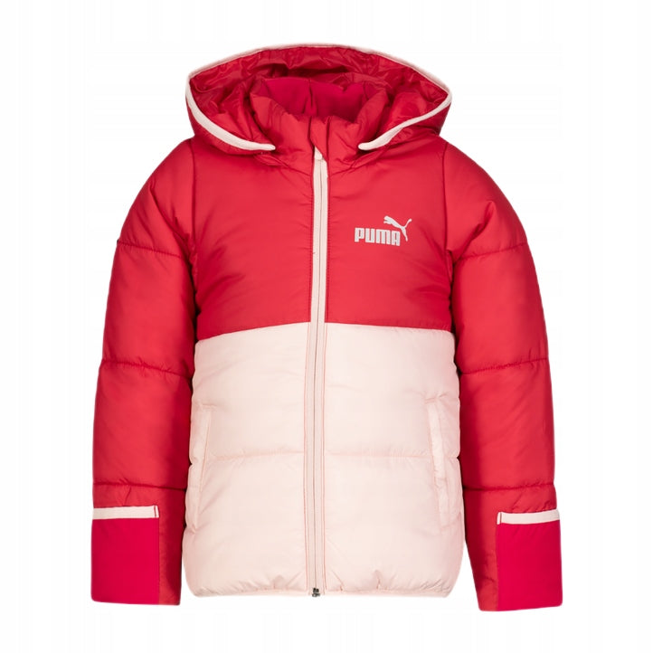 Jacke für Mädchen Puma, rosa/rot 