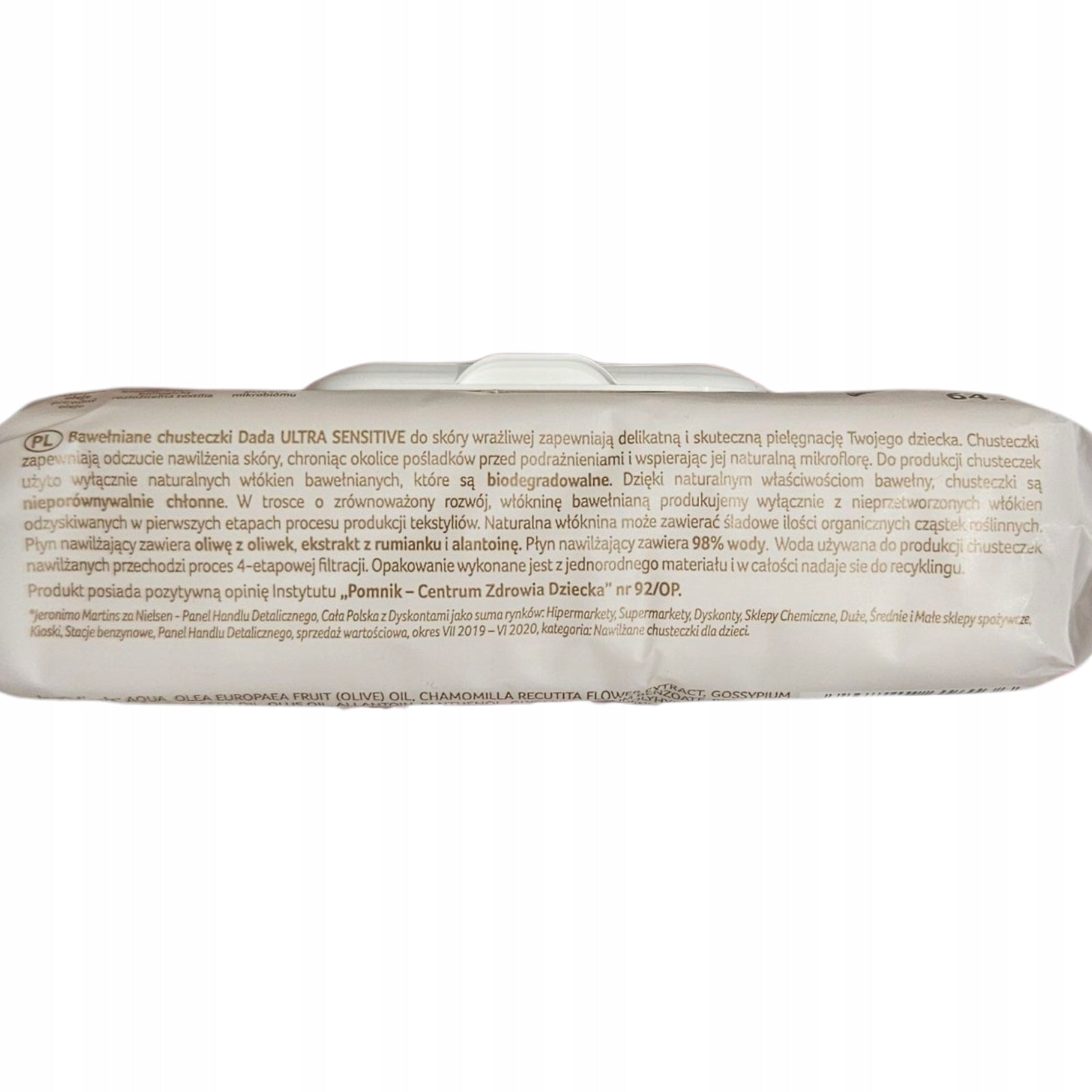 Dada Ultra Sensitive Wet Wipes 64 Pack Manufacturer code Chusteczki nawilżane Dada Ultra Sensitive