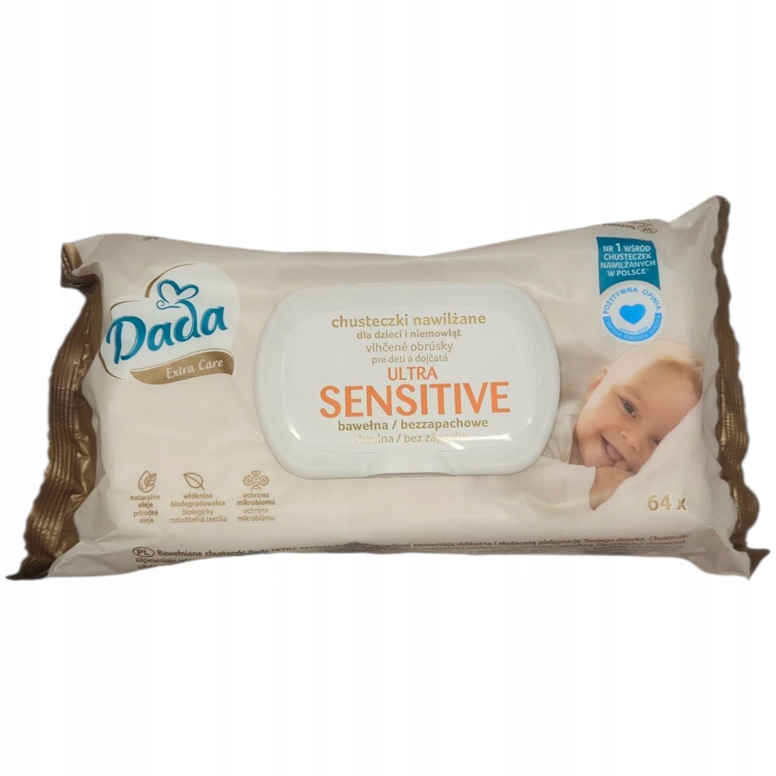 Dada Ultra Sensitive Wet Wipes 64 Pack