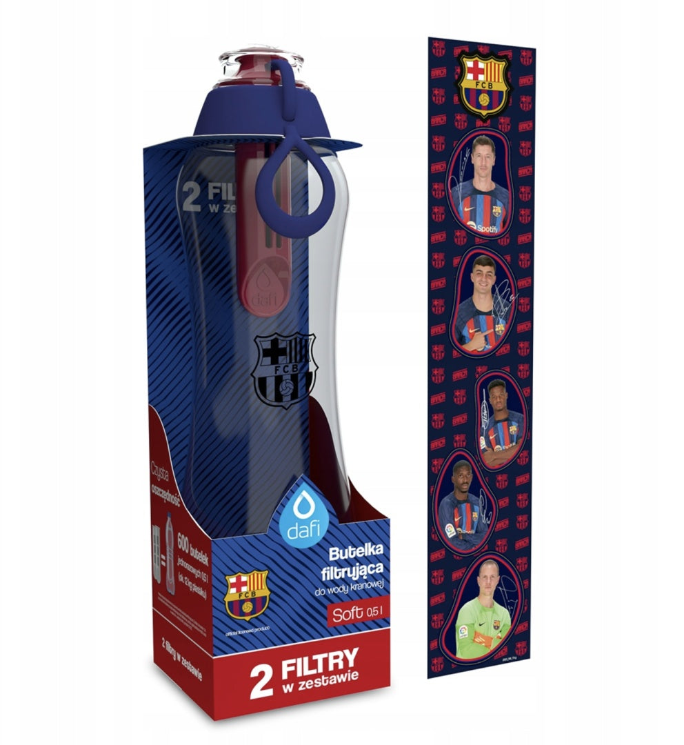 Dafi 0,5l SOFT FC Barcelona Barca Filter Water Bottle with 2 Filters Manufacturer code D.BUT.DAFI.0.5.Z.2WK.FCB.P