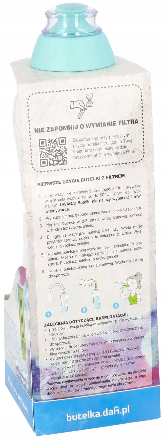 Dafi Mint filting cartridge bottle 0,5l Material synthetic material