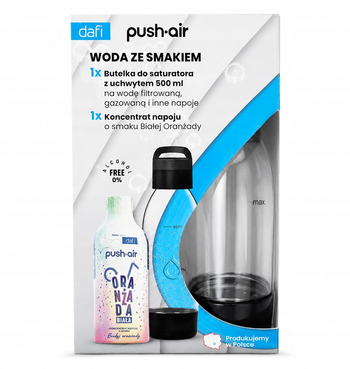 Dafi PushAir – Set Bottle 500 ml + Concentrate White Orange