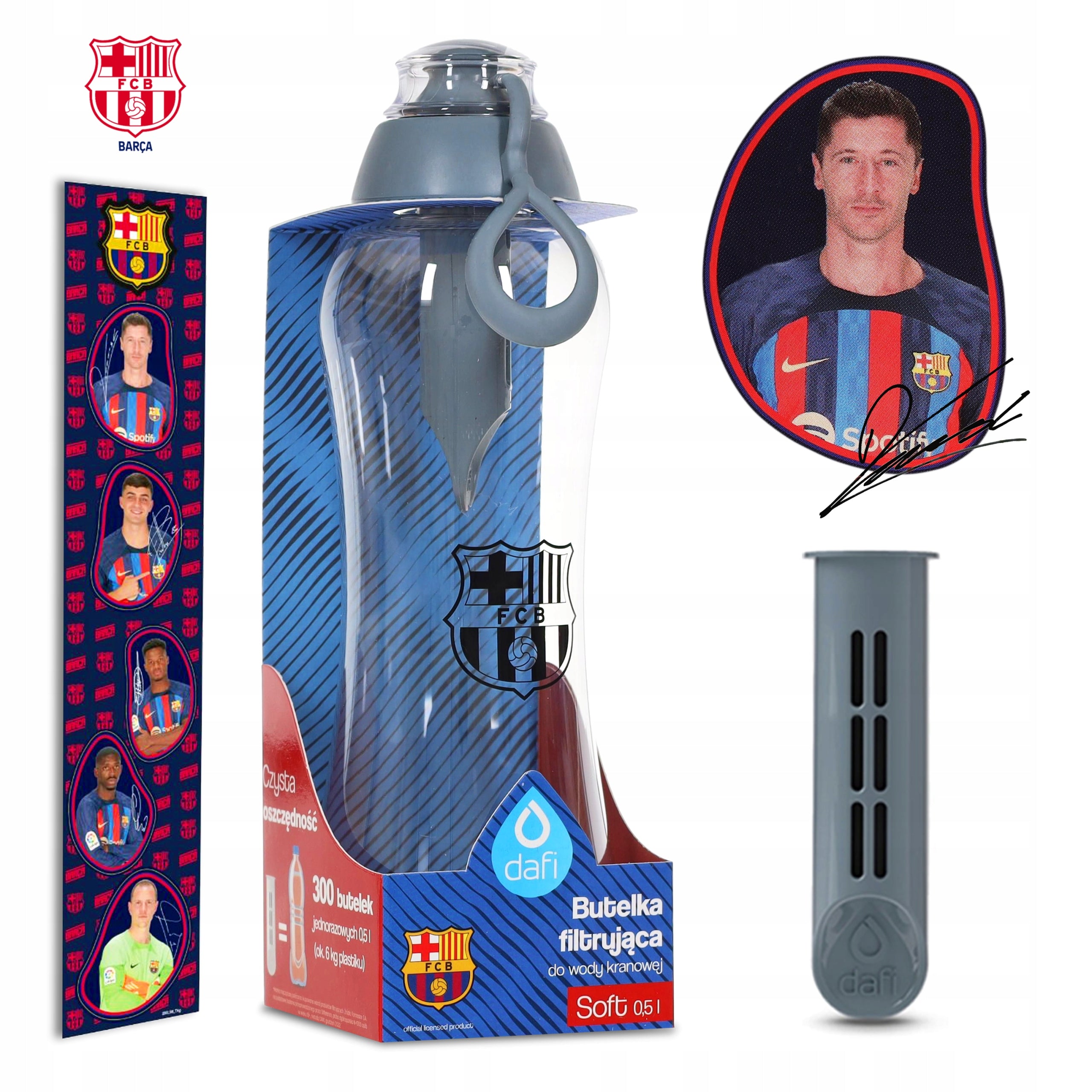 Dafi SOFT FC Barcelona 0,5l bottle + 1 filter