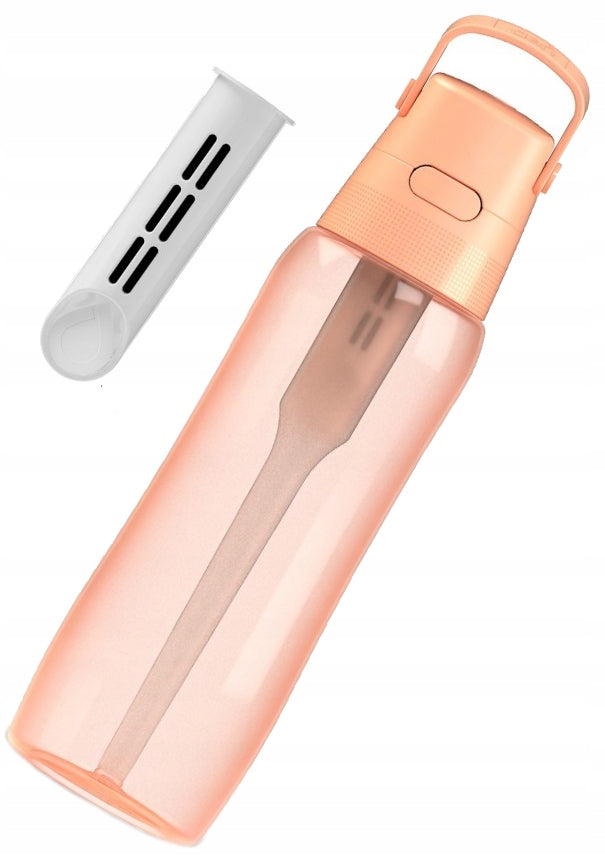 Dafi Solid filter bottle peach Peach fuzz 0,7l + toothbrush Packaging status original