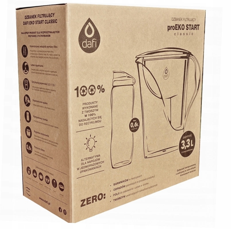 Dafi Water filter jug Start 3.3L + Bottle 0.6L Manufacturer code EKO