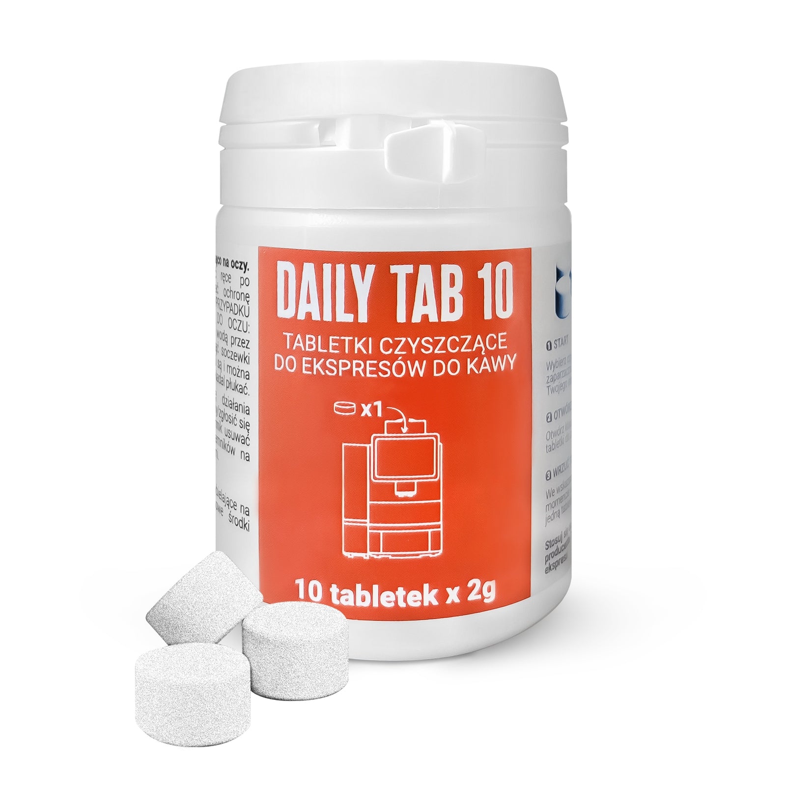 Daily Tab 10 Small Pack of 10x2g Espresso Machine Cleaning Tablets