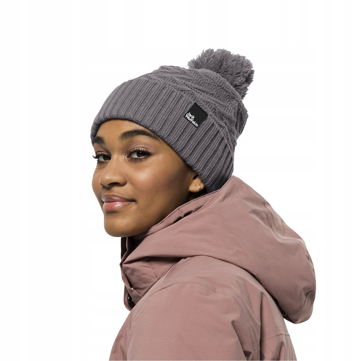 Hut für Damen Jack Wolfskin, grau 