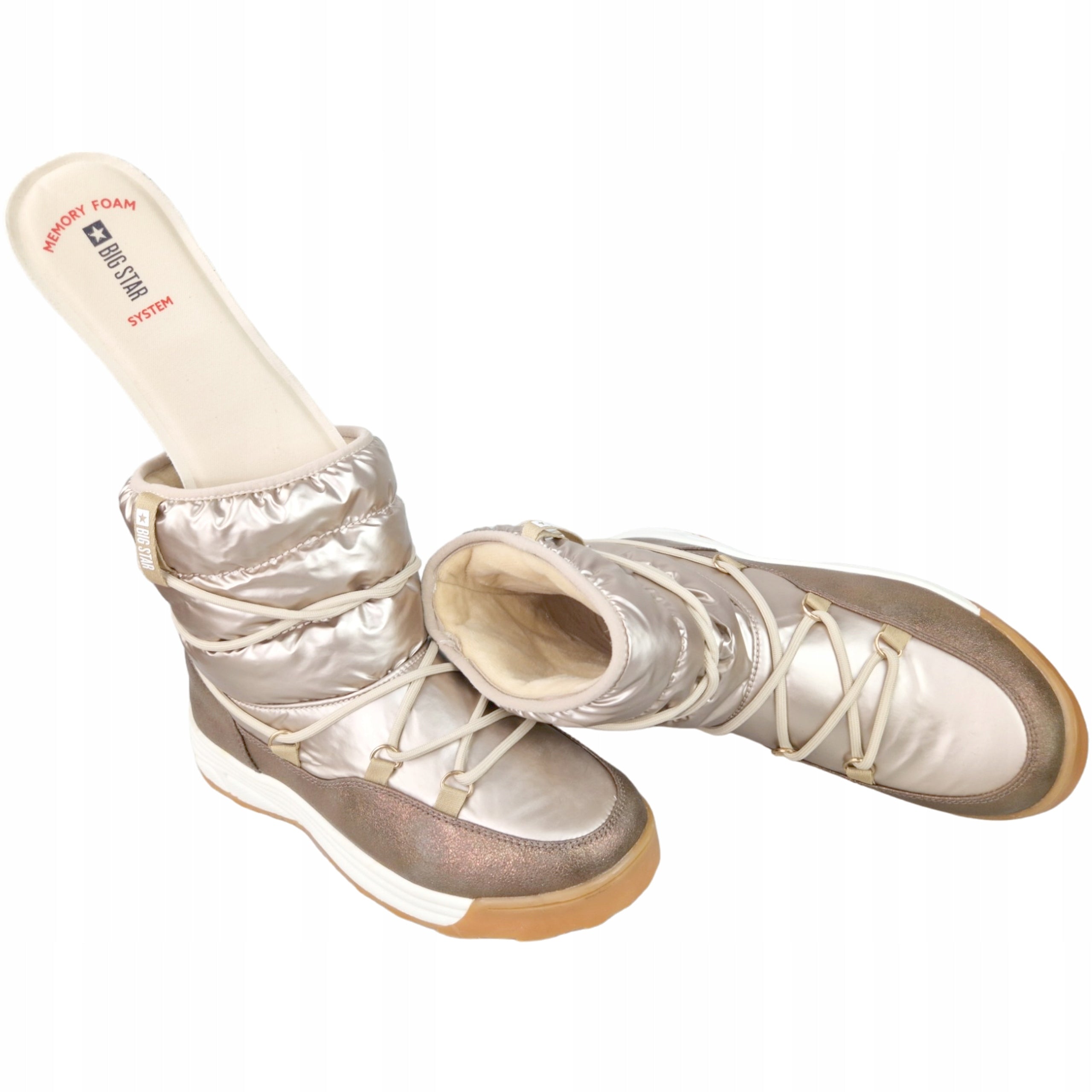 Stiefel für Damen Big Star, beige 
