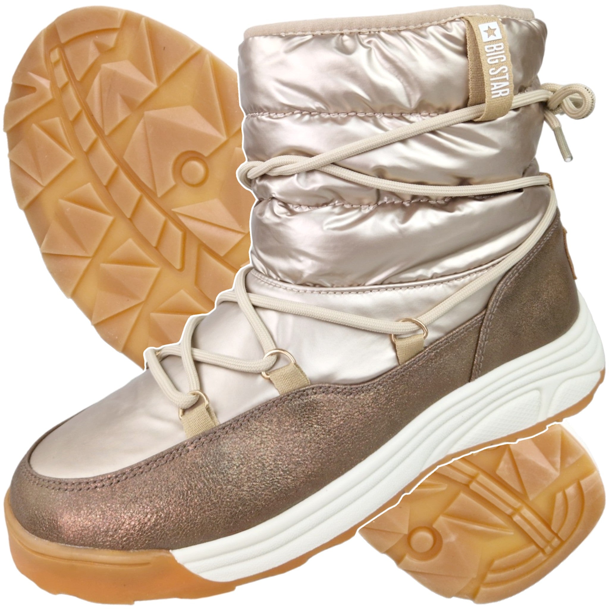 Stiefel für Damen Big Star, beige 