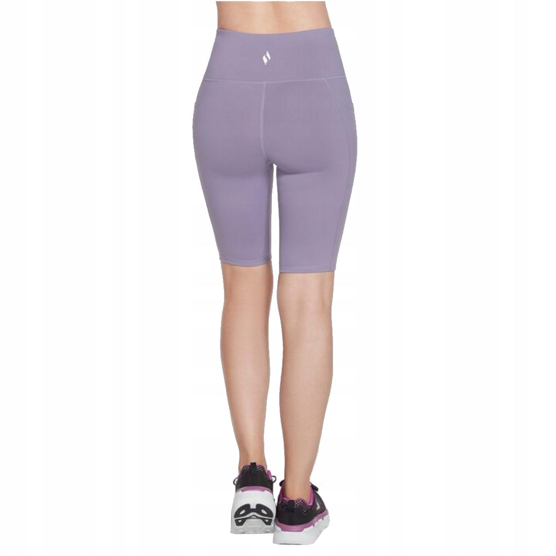 Sportshorts für Damen Skechers Go Walk High Waisted Bike Short, lila 