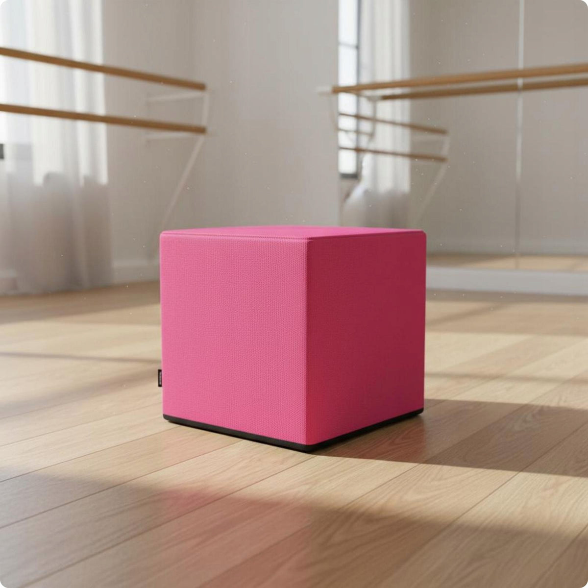 Dance Training Bench Kids Stretching Aid Exercise Block Pink 30x30x30 a