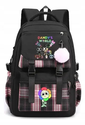 Dandy's World School BACKPACK SATCHEL YOUTH PATTERNS A4 LARGE COLORS Manufacturer code 364050