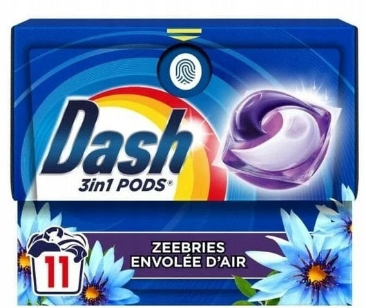 Dash 3 in 1 Pods Laundry Capsules, 11 Pack