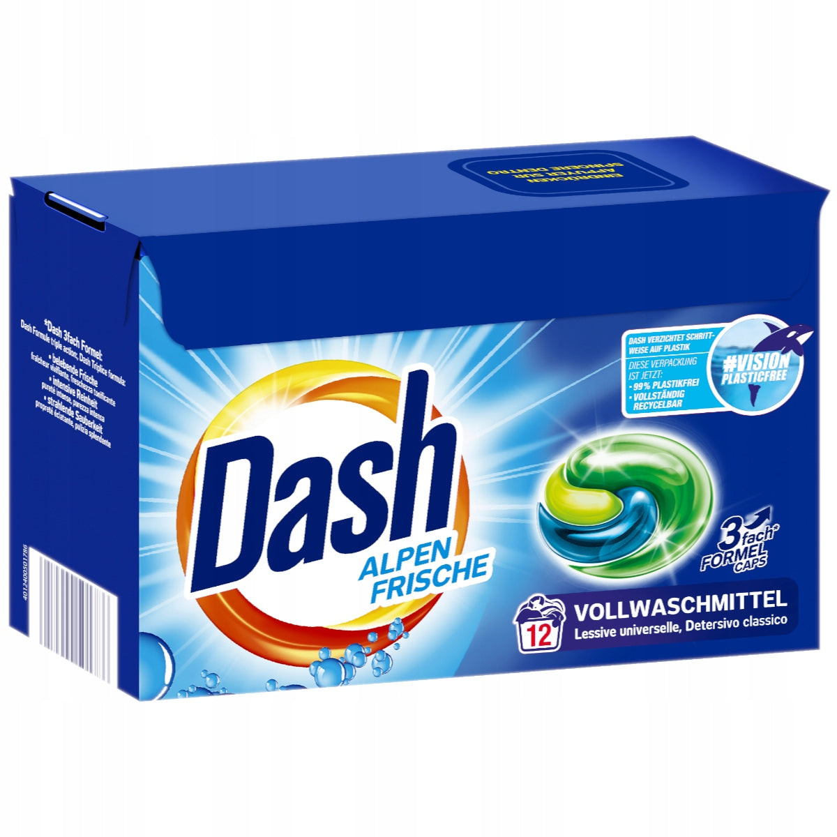 Dash Alpen Frische Universal Washing Capsules 12 Pieces