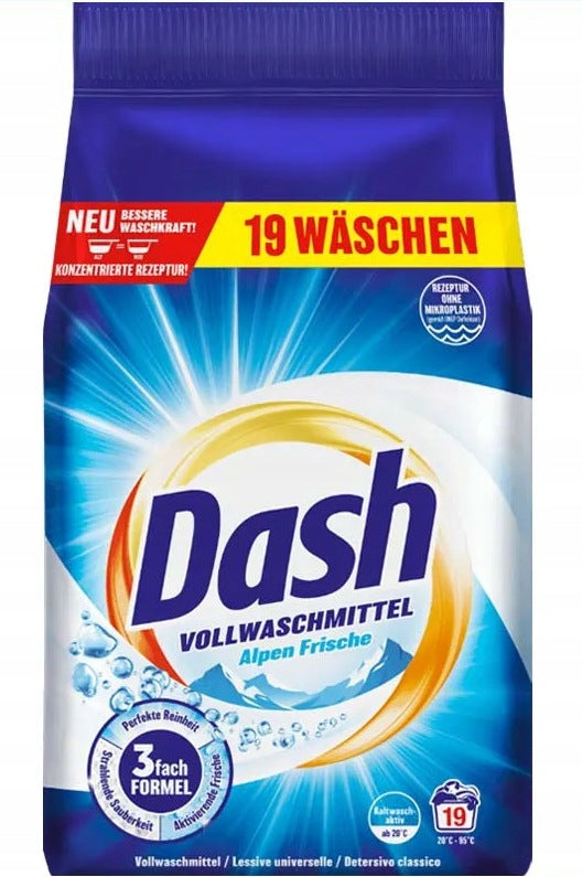 Dash Alpen Frische Washing Powder Universal 0,95kg