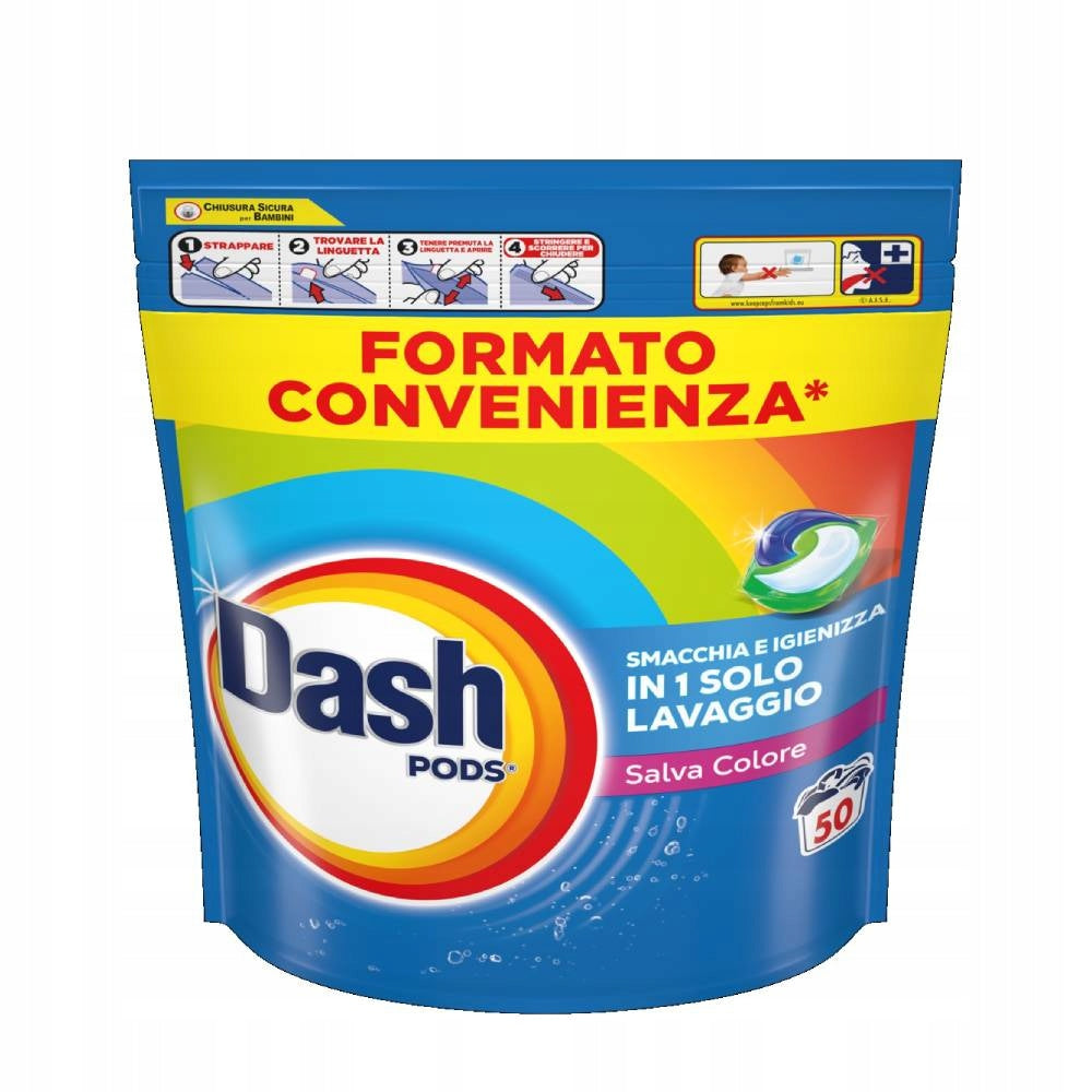 Dash Color Washing Capsules 50 Pack