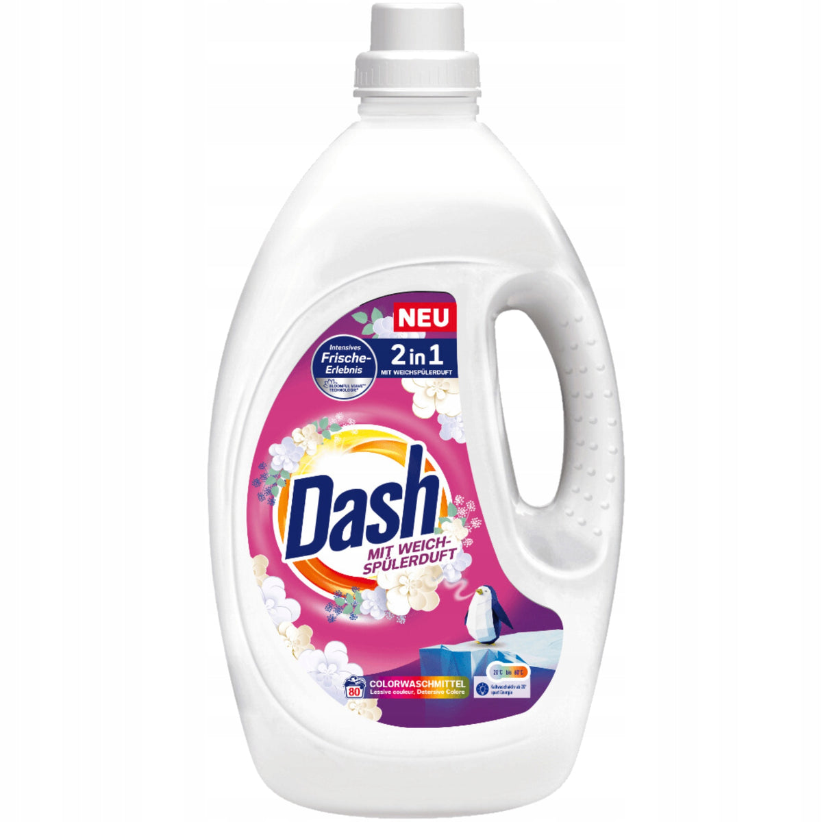 Dash Fabric Washing Gel 2in1 Color Scented 3,6L