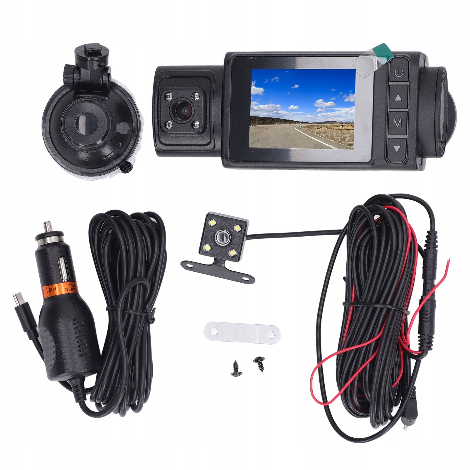 Dashboard camera for car 2 inch HD IPS 3 YO screen