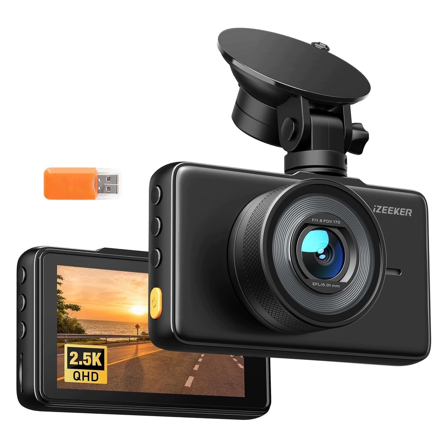 Dashcam - 2.5K - With 32GB card - With night vision
