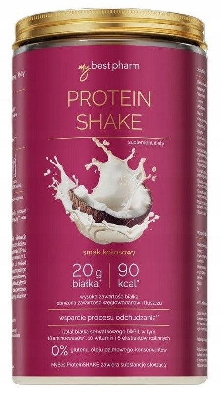 Date, MyBestProteinSHAKE, coconut flavour, 450g Expiration date up to 2 weeks after the purchase date
