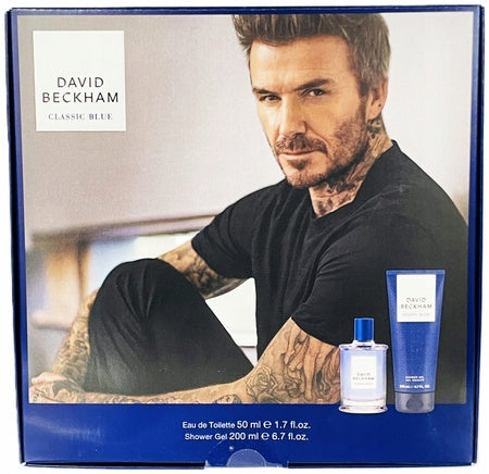 David Beckham Classic Blue 50ml Edt + Gel p/pr 200ml Gift Set
